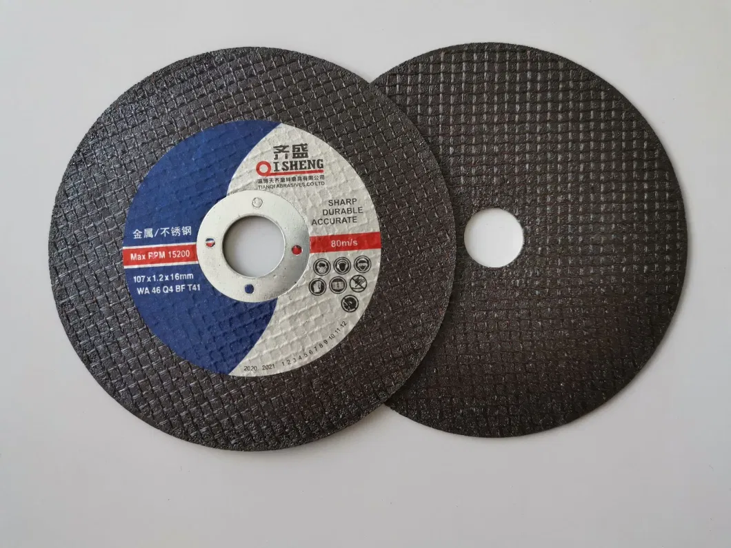 Asia Market Best Selling Cutting Disc Abrasvie Wheels Mabunufacturer Metal Cutting107X1.2X16mm
