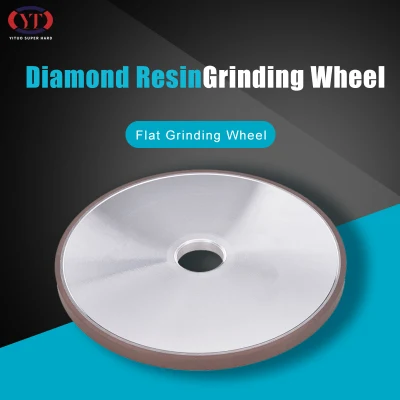 Flat Shaped Resin Bond Diamond Grinding Wheel for PCBN Cutting Tools 250*20*32*5mm