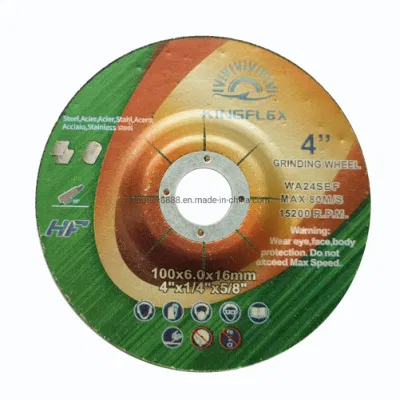 Depressed Center Grinding Wheels, 100X6mm, 2.5nets, Green Color