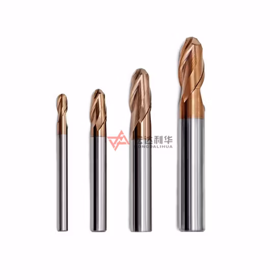 Single 2 3 4 Flute Down up Cut Ball Nose Solid Corn CNC PCD Carbide End Mills Milling Cutter for PCB Processing