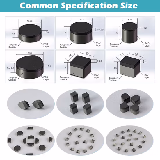 1308 PCD Insert Diamond PDC Cutter for Diamond Drill Bits